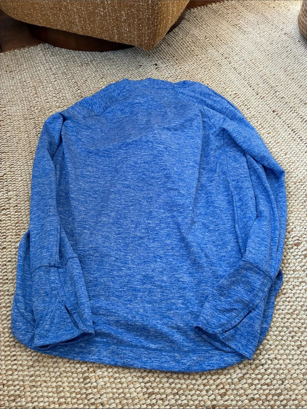 Medium Women's Athleta Lightweight Blue Hooded Pullover Top